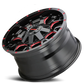Mayhem Offroad Wheels Warrior 8015 RD 20x9 Prism Red Black 18 Off Set 6 Lug 5.71 BSM 106 Bore Cast Aluminum