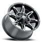Mayhem Offroad Wheels Rampage 8090 BK 20x10 Milled Spokes Black -20 Off Set 6 Lug 4.71 BSM 106 Bore Cast Aluminum