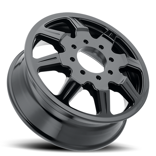 Mayhem Dually Wheels Monstir Dually 8101 GB 19.5x6.75 Inner Dually Black 102 Off Set 8 Lug 7.89 BSM 154.2 Bore Cast Aluminum