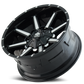 Mayhem Offroad Wheels Arsenal 8104 GB 20x9 Machined Face Gloss Black 18 Off Set 5 Lug 5.71 BSM 87 Bore Cast Aluminum