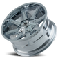 Mayhem Offroad Wheels Arsenal 8104 CH 17x9 Chrome -12 Off Set 8 Lug 4.53 BSM 130.8 Bore 165.1 Bolt Circle Cast Aluminum