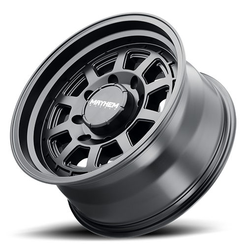 Mayhem Offroad Wheels Voyager 8303 MB 17x8.5 Black 0 Off Set 8 Lug 4.75 BSM 125.2 Bore 170 Bolt Circle Cast Aluminum