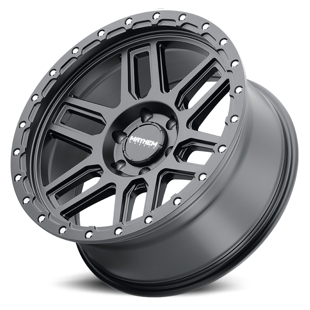 Mayhem Offroad Wheels Delta 8304 MB 20x9 Matte Black Lip Black 0 Off Set 6 Lug 5 BSM 87.1 Bore Cast Aluminum