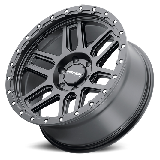 Mayhem Offroad Wheels Delta 8304 MB 20x9 Matte Black Lip Black 0 Off Set 6 Lug 5 BSM 87.1 Bore Cast Aluminum