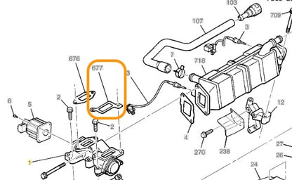 EGR Tube to EGR Valve Gasket, Duramax | 2006 - 2010