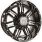 Equalizer Off Road Wheels Gloss Black Milled Edges 20x10 8x170 8 Lug -24 Offset Anthem Off Road