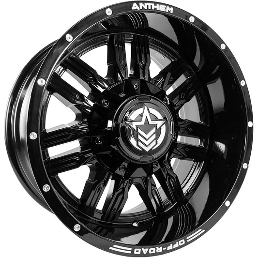 Equalizer Off Road Wheels Gloss Black 20x10 6x4.5 6 Lug -24 Offset Anthem Off Road