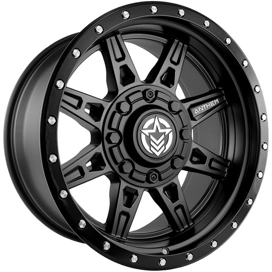 Rogue Off Road Wheels Satin Black 17x9 5x150 5 Lug -12 Offset Anthem Off Road