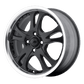 AR393 17X7.5 4X100 G-BLK MACH-LP 45MM