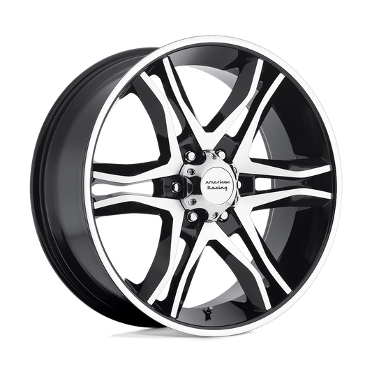 AR893 17X8 5X5.0 G-BLK MACH 00MM