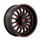 D822 18X7 4X137 G-BLK MILL-RED 13MM