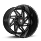 Warrior AT165 Gloss Black Milled 20X10 6-135 -24MM 106.1MM Off Road Wheels American Truxx