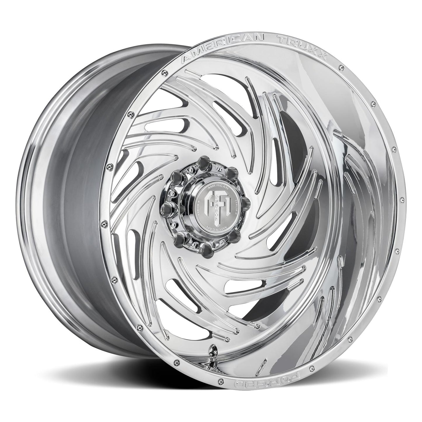 Twisted Forged Twisted ATF1911 Polished 22X12 8-180 -44MM 124.2MM Off Road Wheels American Truxx Forged