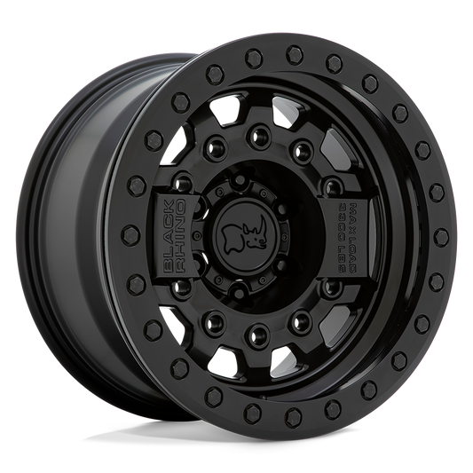 BRAVG 17X8.5 6X5.5 M-BLK BLK-HDW -30MM