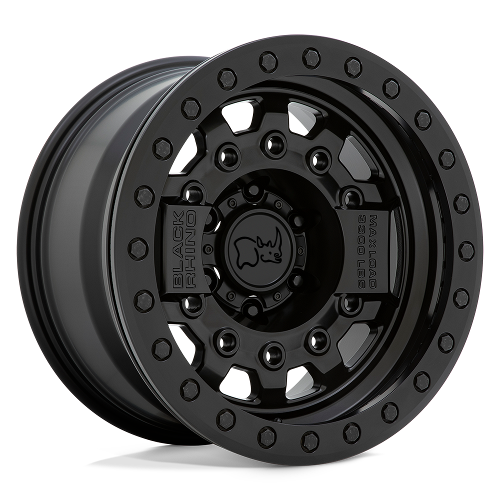 BRAVG 17X8.5 6X5.5 M-BLK BLK-HDW 0MM