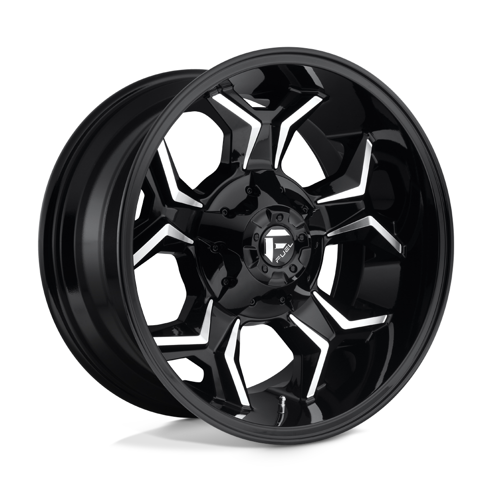 D606 20X10 8X6.5 GL-BLK-MIL -18MM
