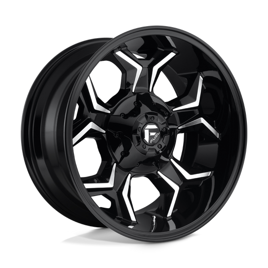 D606 20X10 8X6.5 GL-BLK-MIL -18MM