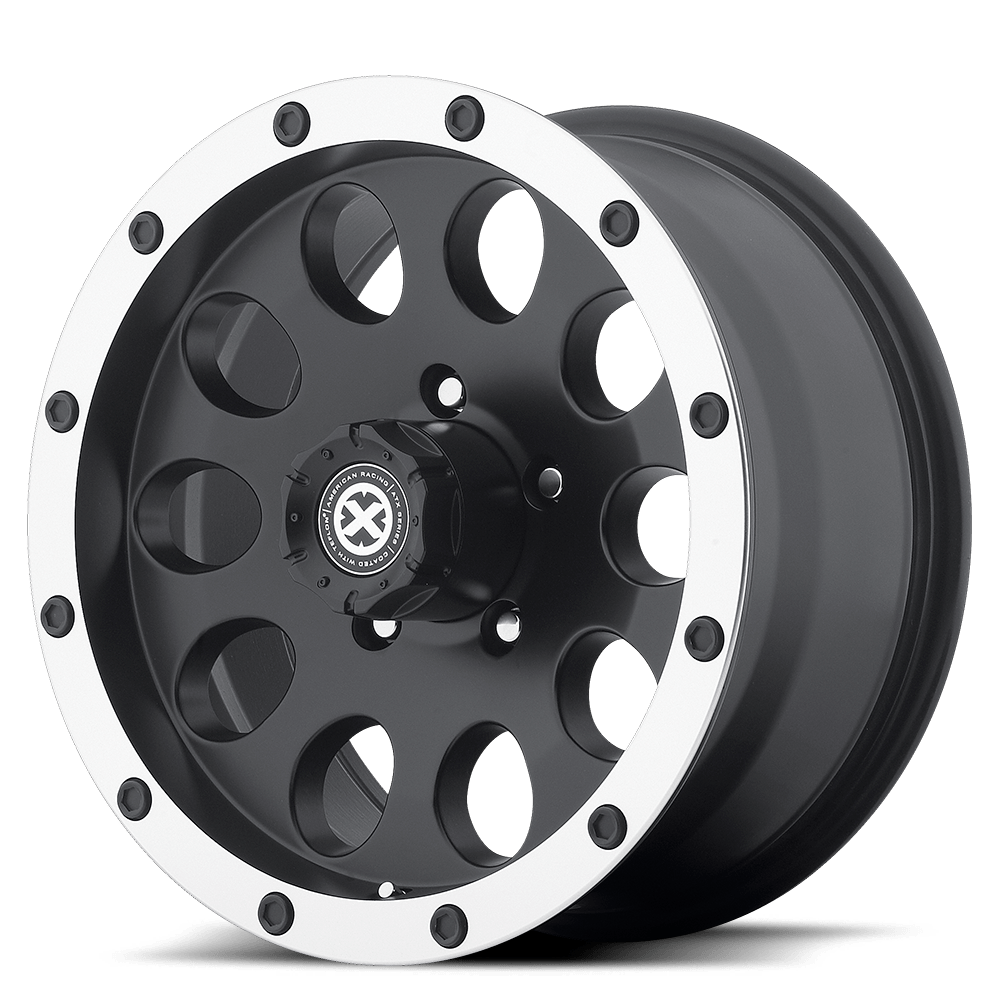 AX186 18X9 5X5.0 S-BLK MACH -24MM