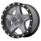 AX194 18X8.5 5X120 M-GRY BLK-RING 35MM
