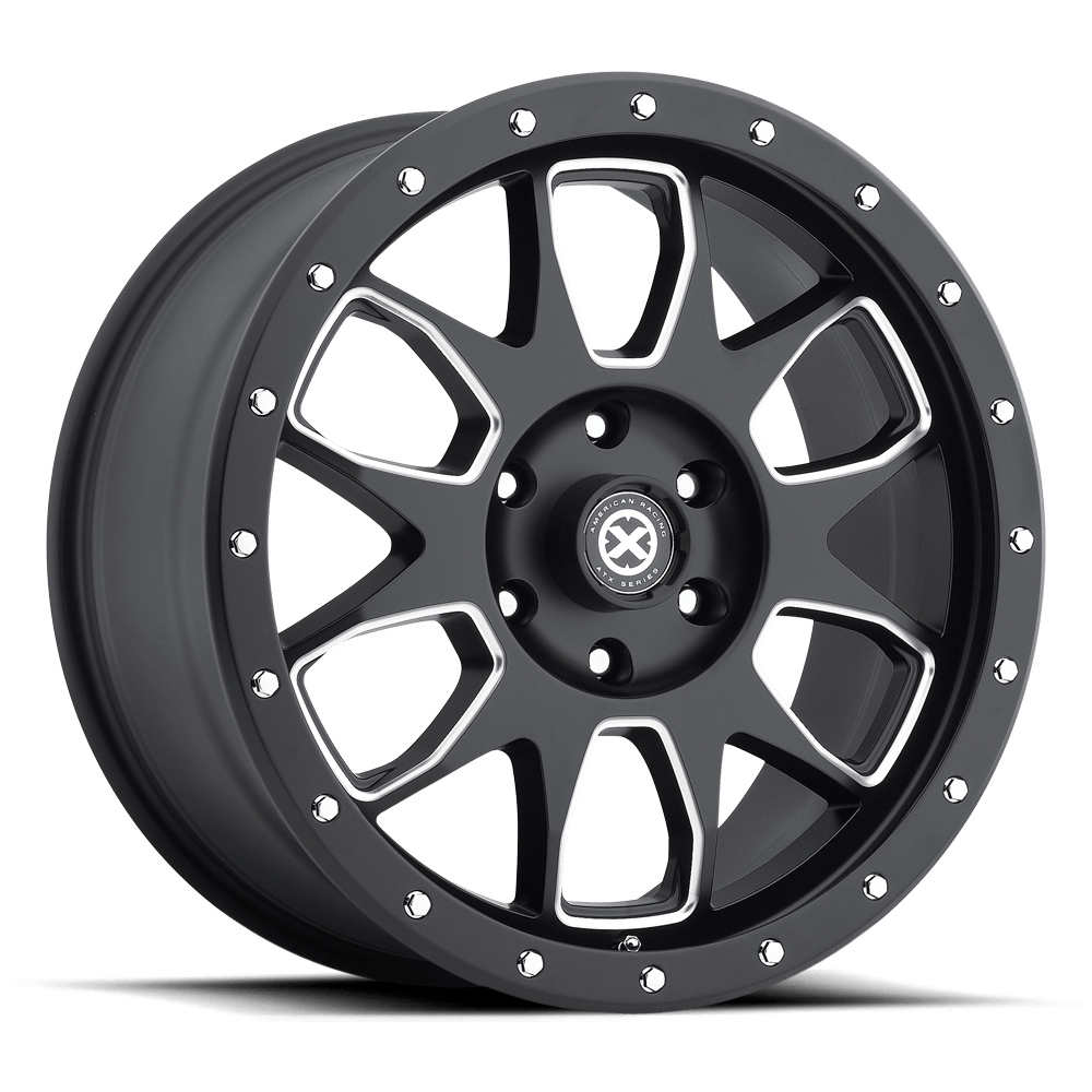 AX196 17X9 6X5.5 S-BLK MILL 45MM