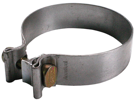 Exhaust Clamp 2.25 Inch Stainless Torca Band Clamp Diamond Eye