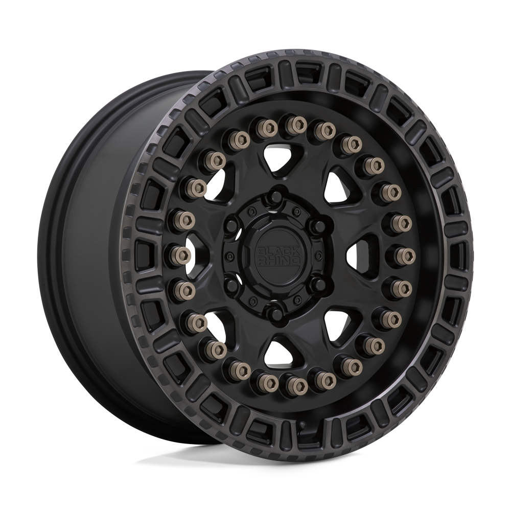 BRCBN 17X8.5 6X135 M-BLK MACH-RNG 10MM