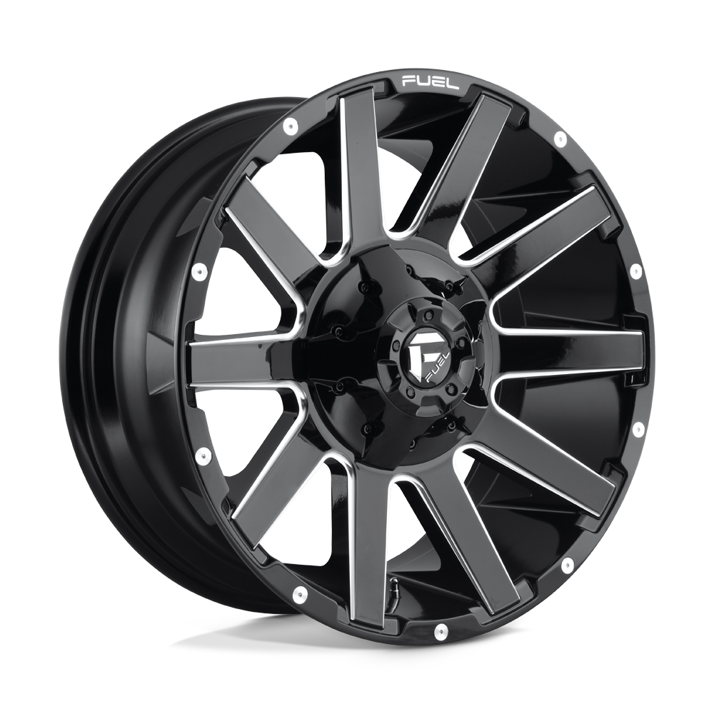 D615 20X9 8X6.5 GL-BLK-MIL 20MM