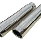 Exhaust Tail Pipe Tip Set 2.5 in-3 in x 12 in L Clamp On Hardware Not Incl Polished 304 Stainless Steel Pair Pypes Exhaust