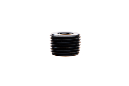 1/4" NPT Hex Socket Plug Black