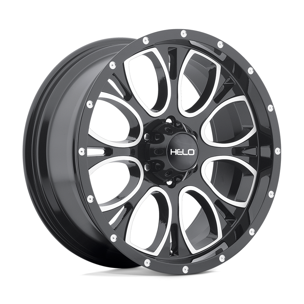 HE879 18X9 6X5.5 G-BLK MACH-MILL 18MM