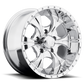 HE791 16X10 8X170 CHROME -25MM