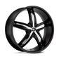 HE844 22X8.5 BLANK G-BLK W/ ACCENTS 45MM (98-127)