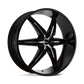 HE866 22X9.5 5X112/120 G-BLK W/ ACCENTS 10MM