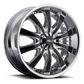 HE875 20X8.5 5X112/4.5 CHR W/ ACCENTS 38MM