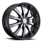 HE875 20X8.5 5X5.0/135 G-BLK W/ ACCENTS 38MM