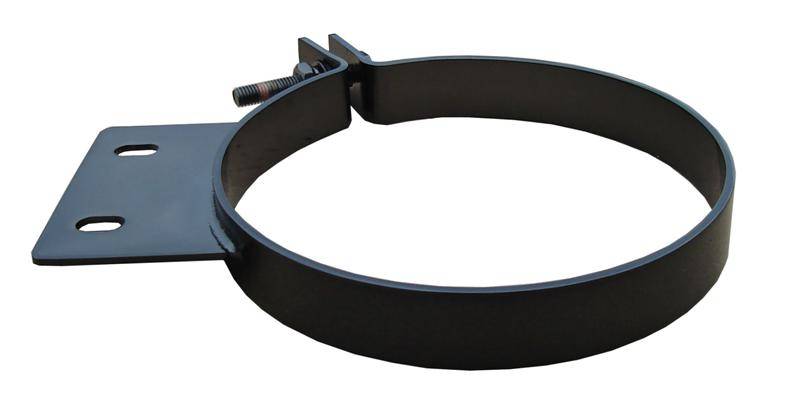 Diesel Stack Exhaust Clamp 7 in Black Finish 304 Stainless Steel Pypes Exhaust