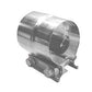 Exhaust Muffler Band Clamp 2.5 in Stepped Natural 304 Stainless Steel Pypes Exhaust