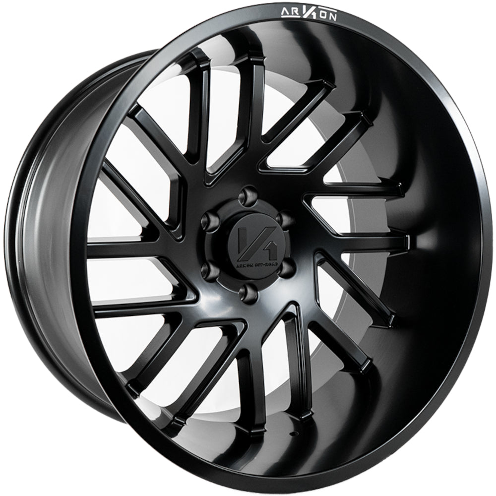 Mandela Off Road Wheels Satin Black 20x10 Right 6x5.5 -25 108mm Arkon Off Road