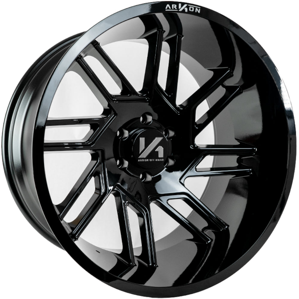 DaVinci Off Road Wheels Gloss Black 20x10 Left 8x6.5 -25 125.5mm Arkon Off Road