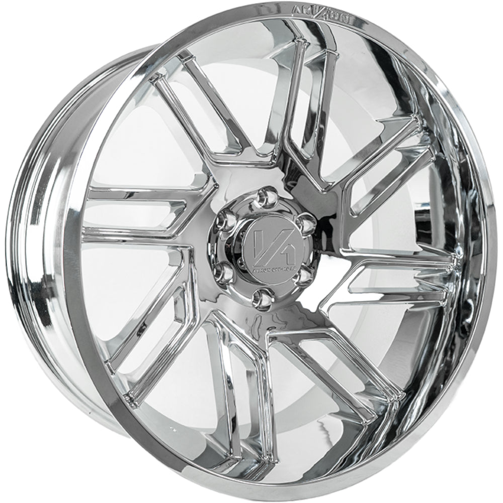 DaVinci Off Road Wheels Chrome 22x10 Right 8x170 -25 125.5mm Arkon Off Road