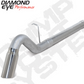 Filter Back Exhaust For 11-12 Silverado/Sierra 2500/3500 6.6L Duramax 4 Inch Single Side Aluminized Diamond Eye