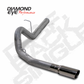 Filter Back Exhaust For 11-12 Silverado/Sierra 2500/3500 6.6L Duramax 4 inch Single Side Stainless Diamond Eye