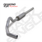 Cat Back Exhaust For 04.5-07.5 Dodge RAM 2500/3500 4 Inch Single Side With Muffler Aluminized Diamond Eye