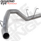 DPF Back Exhaust For 2014 RAM 2500 6.7L Cummins Mega Cab Short Box 4 Inch DPF Back Single Aluminized Diamond Eye