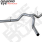 DPF Back Exhaust For 2014 RAM 2500 6.7L Mega Cab Short Box 4 Inch Single/Dual Split Rear Stainless Diamond Eye
