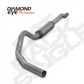 Cat Back Exhaust For 03-07 Ford F250/F350 Superduty 6.0L 4 Inch With Muffler Single Pass Aluminized Diamond Eye