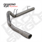 Filter Back Exhaust For 08-10 Ford F250/F350 Superduty 6.4L Powerstroke 4 inch Single Pass Stainless Diamond Eye