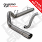 DPF Back Exhaust For 08-10 Ford 6.4L Power Stoke F250/F350 5 Inch Single Pass Stainless Steel Diamond Eye