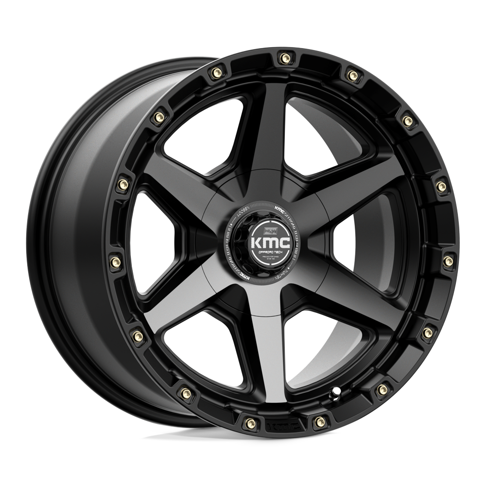 KM101 17X9 5X5.0/5.5 S-BLK GTCC -12MM