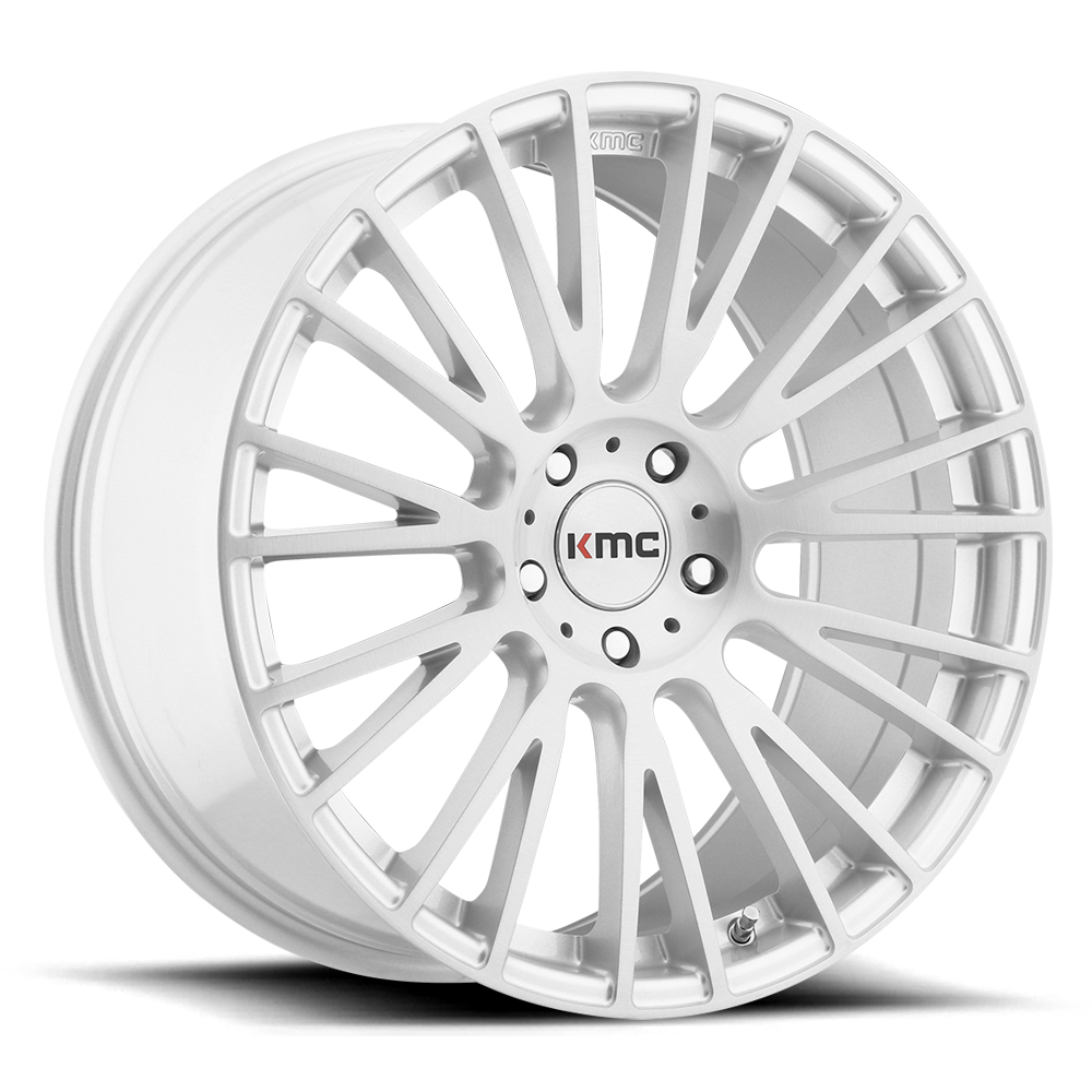 KM706 20X8.5 5X112 BRUSHED SLV 25MM
